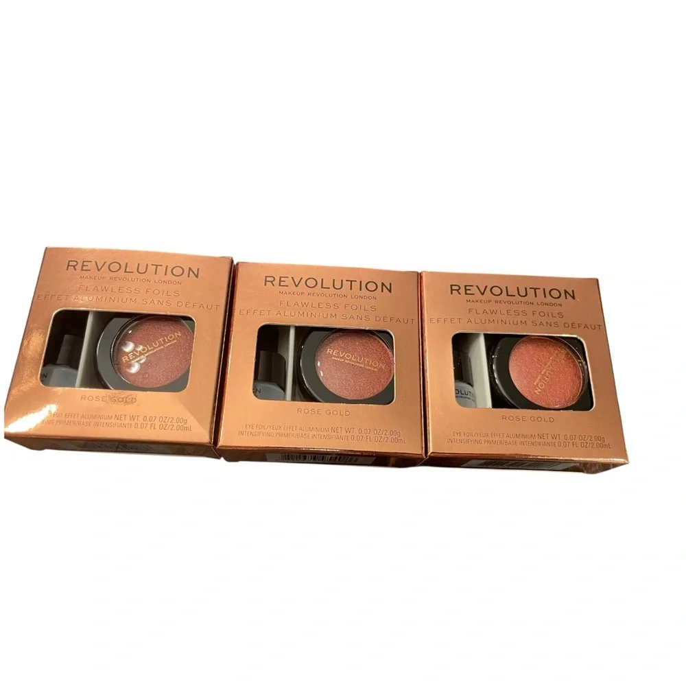 REVOLUTION Flawless Foils Eye Foil Intensifying Primer Metallic New‎ Rose Gold